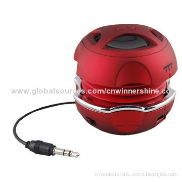 Mini Speaker with Pocket Size, Capsule Loudspeaker, 400mAh Rechargeable Battery